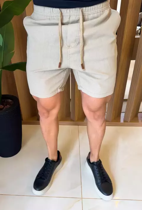 BERMUDA LINHO HUGO BOSS PREMIUM - NUDE - comprar online