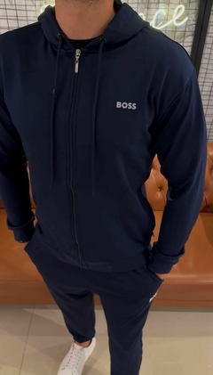 MOLETOM BOSS ZIPER - AZUL MARINHO - comprar online