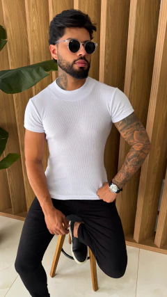 CAMISETA CANELADA - BRANCA - comprar online
