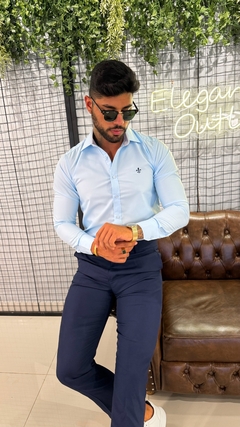 CAMISA SOCIAL DUDALINA - AZUL CELESTE - EleganceOutlet