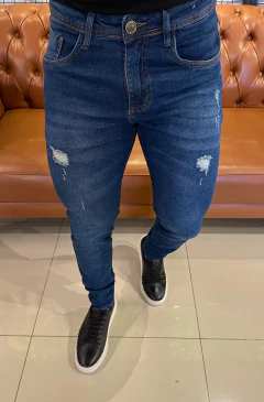 CALÇA JEANS SB DETALHES - AZUL ESCURO - comprar online