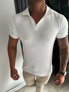 GOLA POLO TEXTURIZADA PREMIUM - BRANCA - comprar online