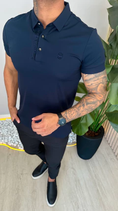 POLO EMIO ARMANI PREMIUM - AZUL MARINHO na internet