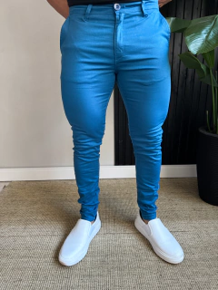 CALÇA ALFAIATARIA SKINNY - AZUL CELESTE - comprar online