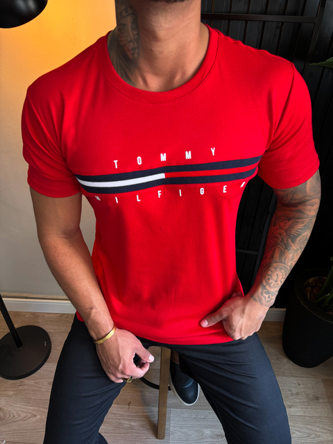 CAMISETA TOMMY HILFIGER NEW - VERMELHO