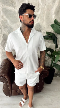 CAMISA MANGA CURTA TOSCANA - OFF WHITE - comprar online