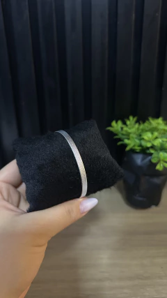 BRACELETE - QUADRADO PRATA ESCOVADO - comprar online