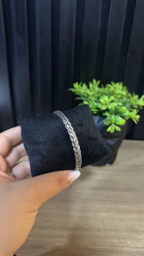 BRACELETE - CORDA PRATA - comprar online