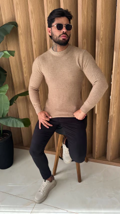 SUÉTER EM LÃ PREMIUM - BEGE na internet