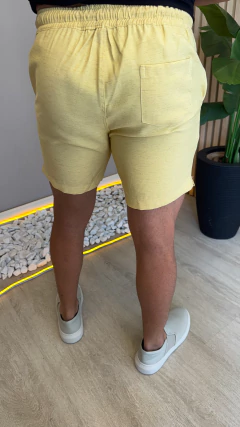 BERMUDA LINHO RESORT - AMARELO - EleganceOutlet