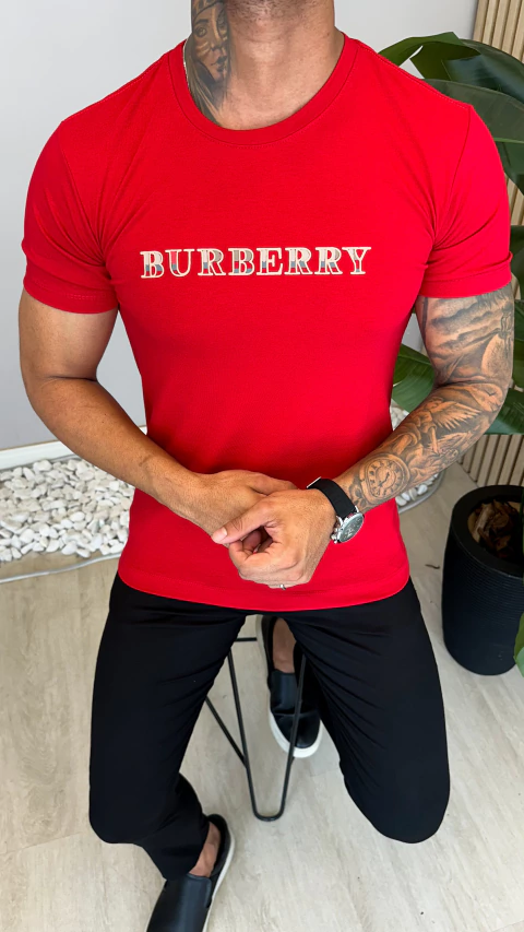 CAMISETA BURB. NOME CENTRAL - VERMELHA - comprar online