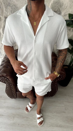 CAMISA MANGA CURTA TOSCANA - OFF WHITE na internet