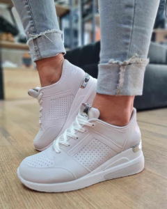 Imagen de Zapatillas taco chino Trap Blanco