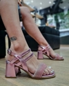Sandalia Vestir Mia Brillo Rosa