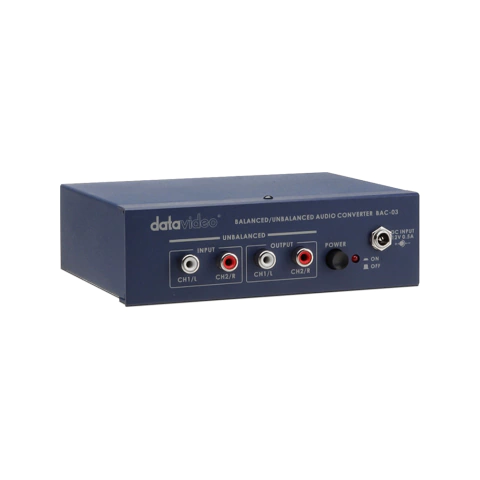 Datavideo - BAC-03 - Balanced & Unbalanced Audio Converter