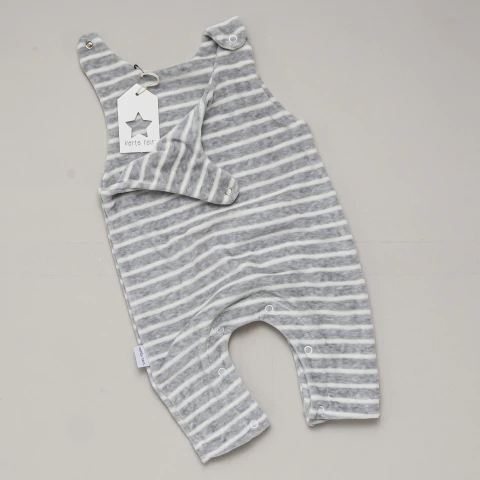 LÍNEAS GRISES | Chinito plush rayado - comprar online