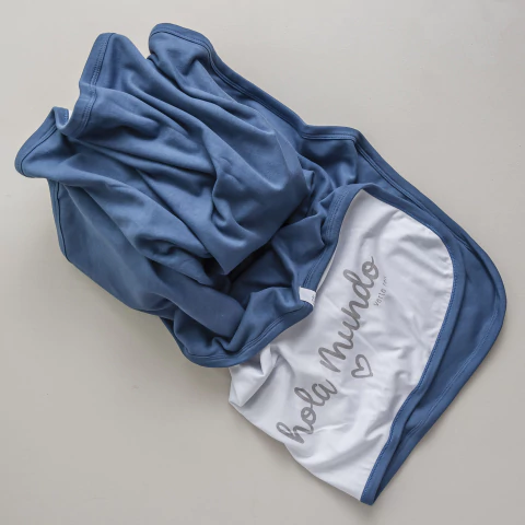 Manta de doble algodón | AZULINO