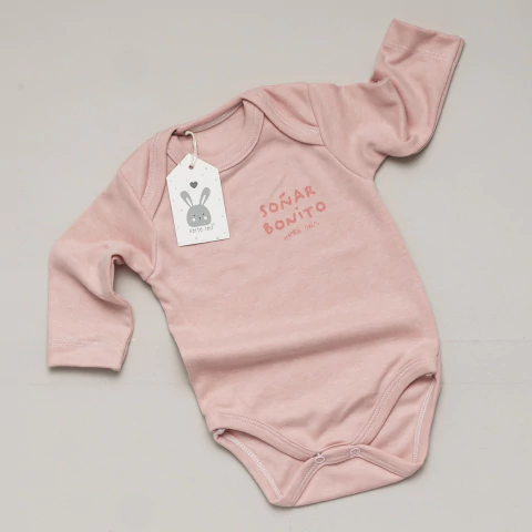Soñar bonito ROSA | Body estampado ML - comprar online