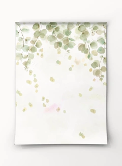 Papel de Parede Chuva de Folhas - loja online