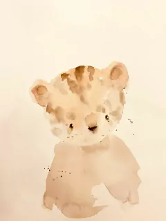 Leãozinho - safari - Lu Simão Arte Emoção e Memória Lltda