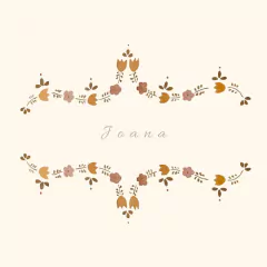 Bordados - Porta de maternidade tulipas - comprar online