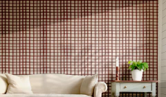 Imagem do Papel de Parede Xadrez aquarelado