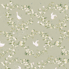 Papel de Parede - Patinhos - verde - comprar online