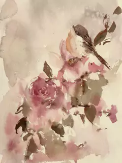 Rosário e o passarinho na internet