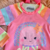 Biquíni Blusa Manga Longa, Calcinha E Chapéu Rosa Neon Kukiê - Petit de Luxe - Feita para sua princesa