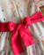 Vestido Manga Curta Com Saia Ampla E Faixa Para Amarração Málagah na internet