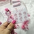 Card Fita com buquê de flores - Outubro Rosa (30 unid)