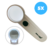 Lupa Galileo Doble Luz Led Y Lente Cristal - 5x Ø50mm