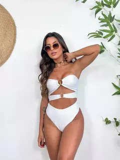 top aviamento hot pants texturizado branco - Pehlvi