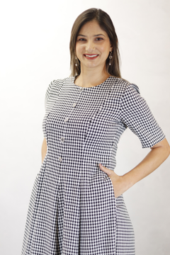 Vestido Jasmine Manga Curta - VJC - comprar online