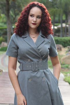 Vestido Megan com Manga - GCM - SSS Modas Ltda