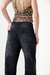 Calça Wide Leg Jeans Black na internet