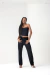 Calça Reta Paula Jeans Black - comprar online