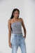 Calça Reta Paula Jeans Com Bolsos