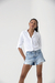 Short Jeans Claro Desfiado