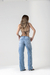 Calça Wide Leg Jeans Costuras - BLD Jeans