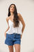 Short Alfaiataria Jeans Claro - BLD Jeans