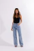 Calça Wide Leg Jeans Claro