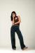 Calça Wide Leg Jeans Brown - comprar online