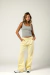 Calça Wide Leg Amarelo Manteiga - comprar online