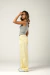 Calça Wide Leg Amarelo Manteiga na internet