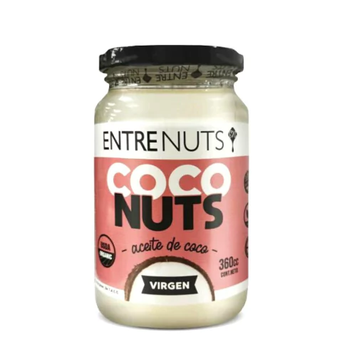Aceite de Coco Virgen ORGANICO - Entrenuts x 360g Celinda Alimentos sin TACC