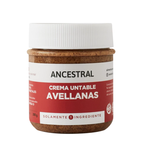 Crema Untable de Avellanas - Ancestral x 200g Celinda Alimentos sin TACC