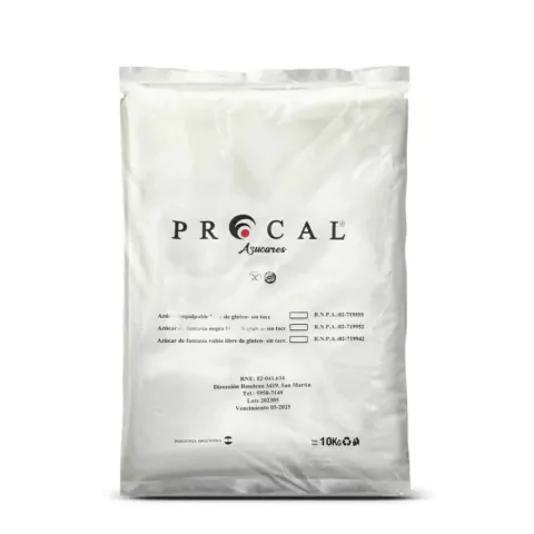 Azúcar impalpable x 10 Kg - PROCAL Celinda Alimentos sin TACC