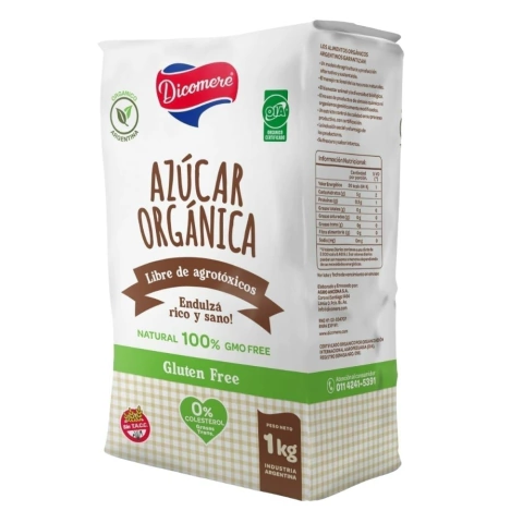 Azúcar orgánica - Dicomere x 1 kg Celinda Alimentos sin TACC