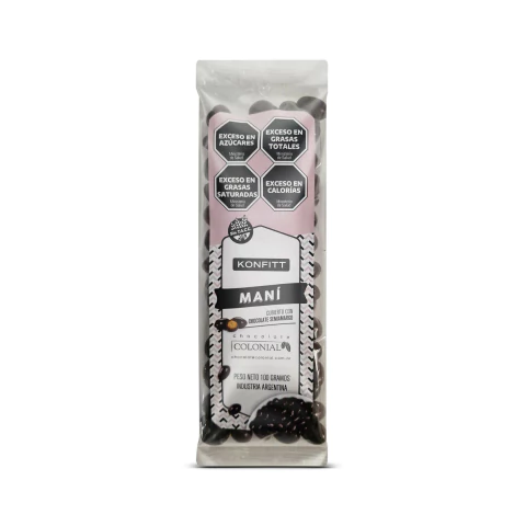 Konfitt Maní con Chocolate Semiamargo Colonial x 100g Celinda Alimentos sin TACC